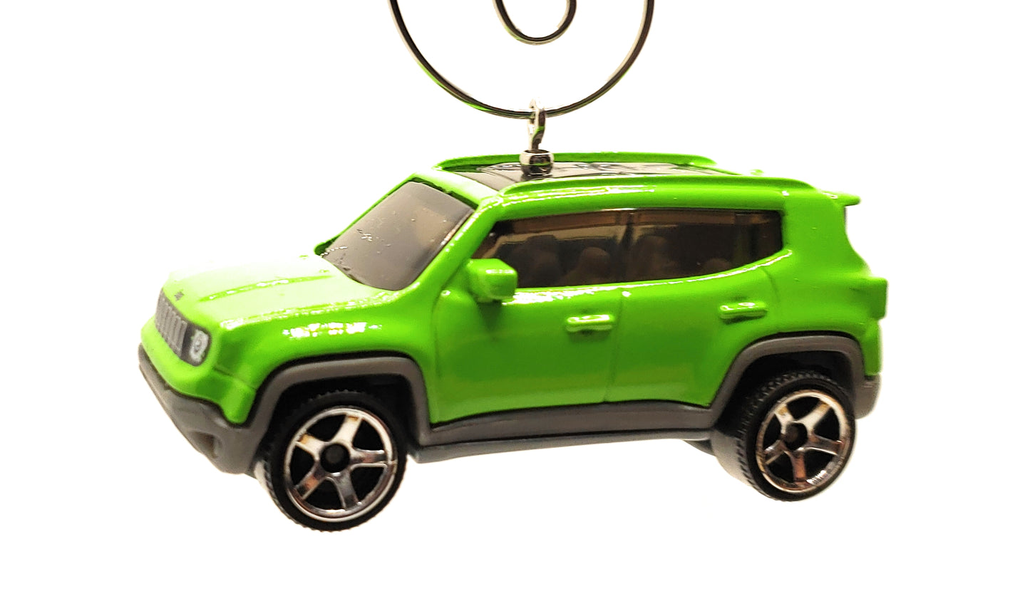 2019 Jeep Renegade Green Christmas Ornament
