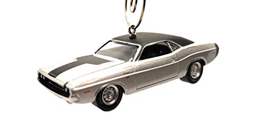 1970 Dodge Callenger R/T Hemi Silver Christmas Ornament