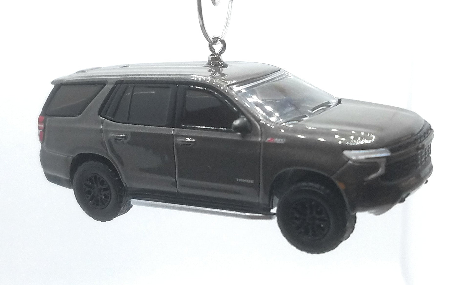 2021 Chevy Tahoe Z71 Gray Christmas Ornament