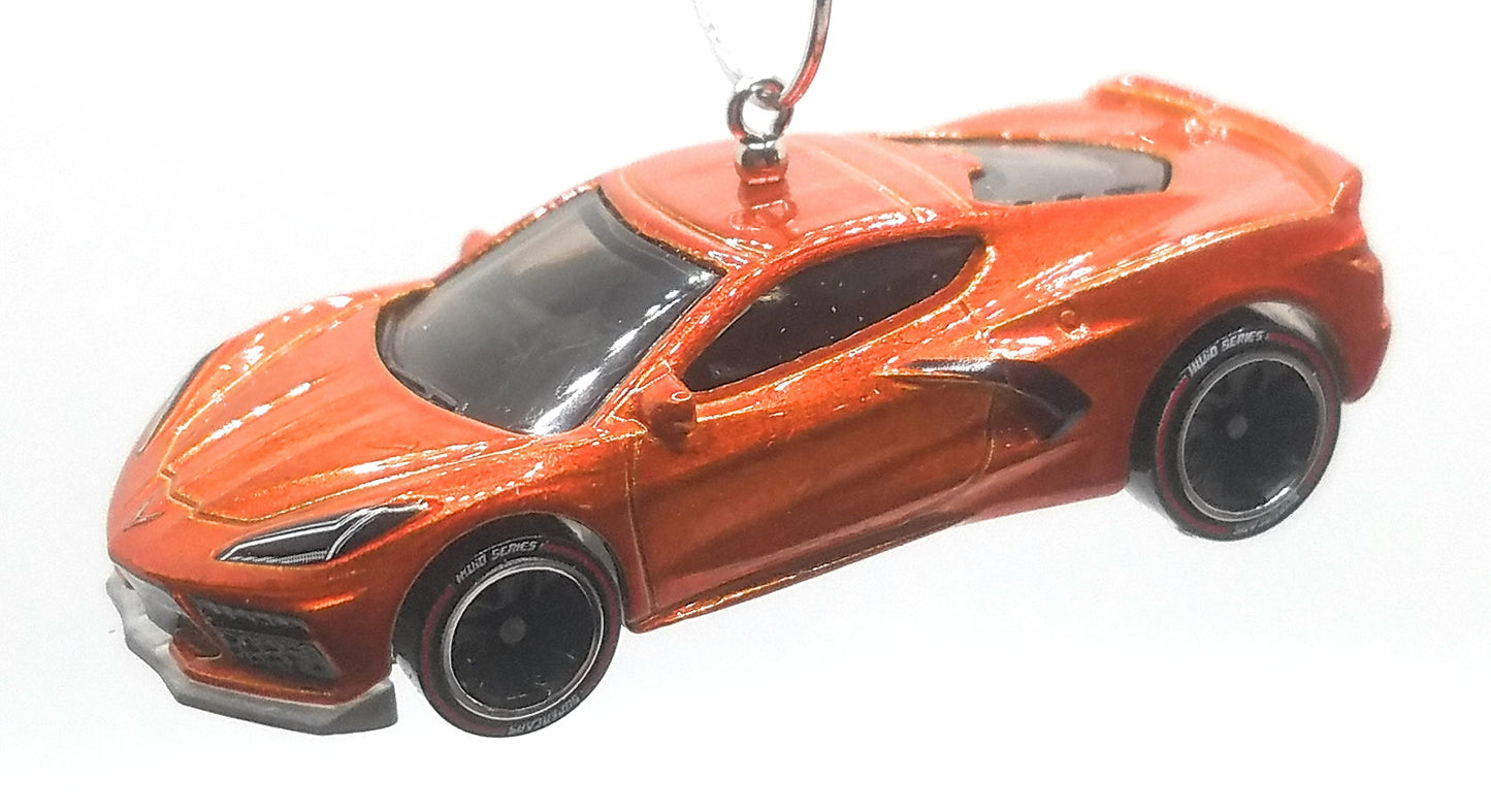2020 Chevy Corvette Orange Black Christmas Ornament