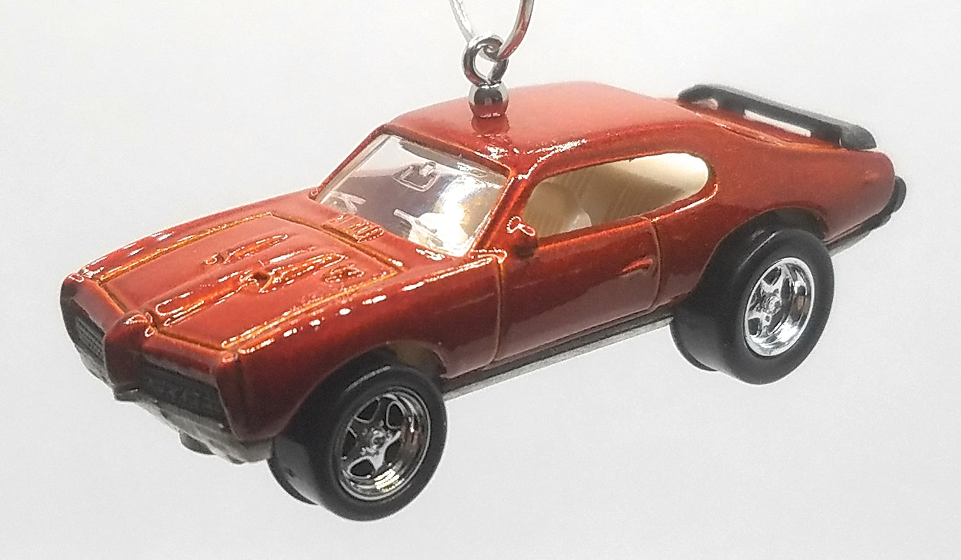 1969 Pontiac GTO Judge Red Christmas Ornament