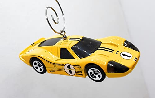 1967 Ford GT40 Mk IV Yellow Christmas Ornament