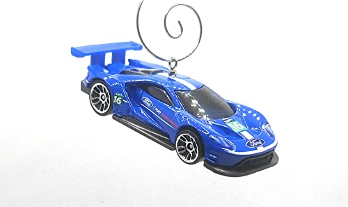 2016 Ford GT Race Car Blue Christmas Ornament