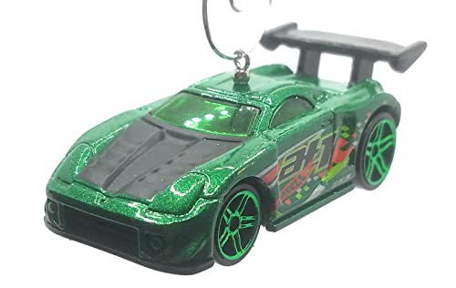 Tooned Toyota MR2 Green Black Christmas Ornament