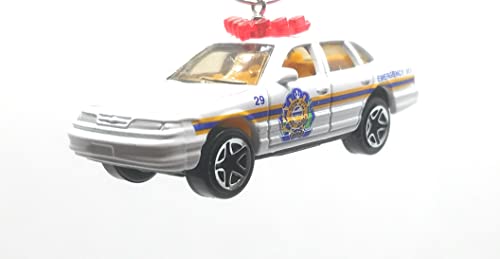 Ford Crown Victoria Ocean City Police White Christmas Ornament