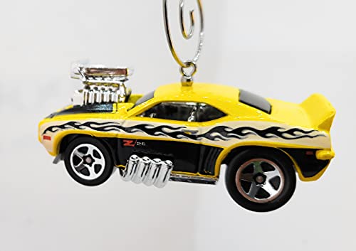 1969 Chevy Camaro Z28 Yellow Christmas Ornament