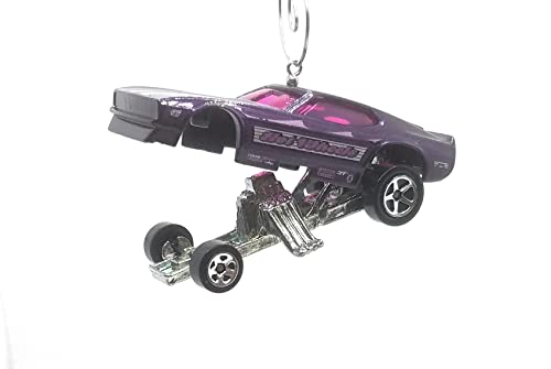 1971 Ford Mustang Funny Car Purple Christmas Ornament