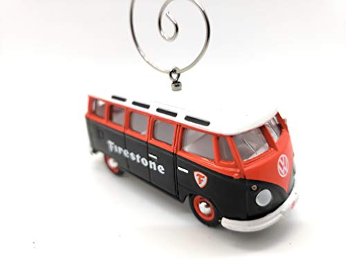 1964 Volkswagen VW Type 2 Samba Bus Custom Diecast Firestone Christmas Ornament