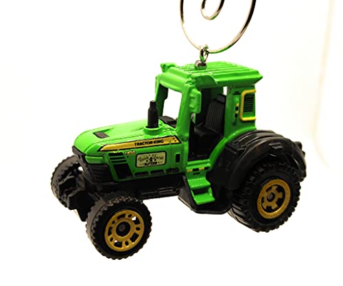 Green Farm Tractor 1:64 Christmas Ornament