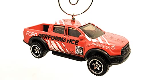 for Ford Ranger Raptor Red Christmas Ornament