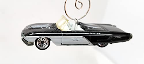 1963 Ford Thunderbird T-Bird Black White Christmas Ornament