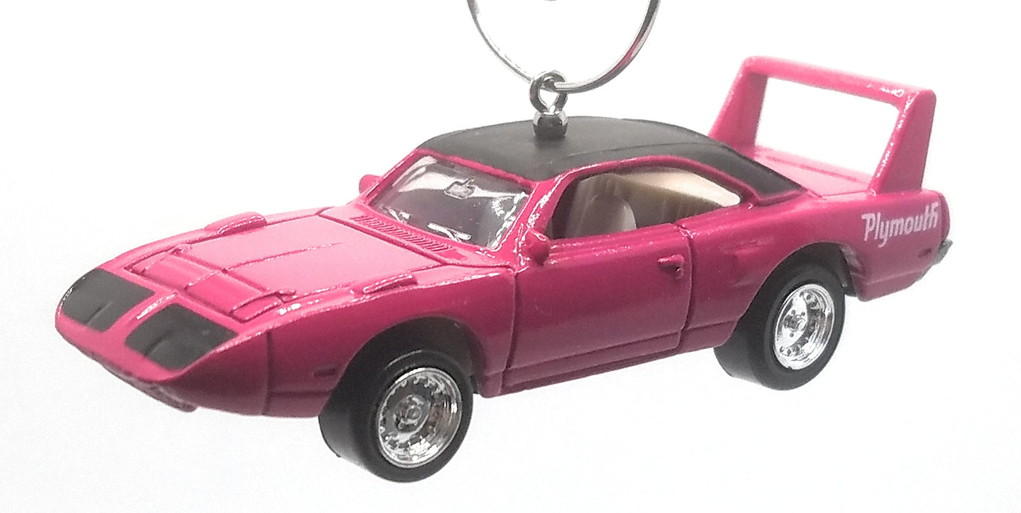 1970 Plymouth Superbird Magenta Black Christmas Ornament