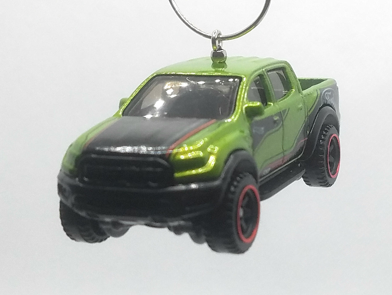 2019 Ford Ranger Raptor Green/Black Hood Christmas Ornament