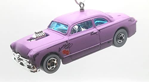 1949 Ford Custom Club Coupe Shoe Box Purple Christmas Ornament