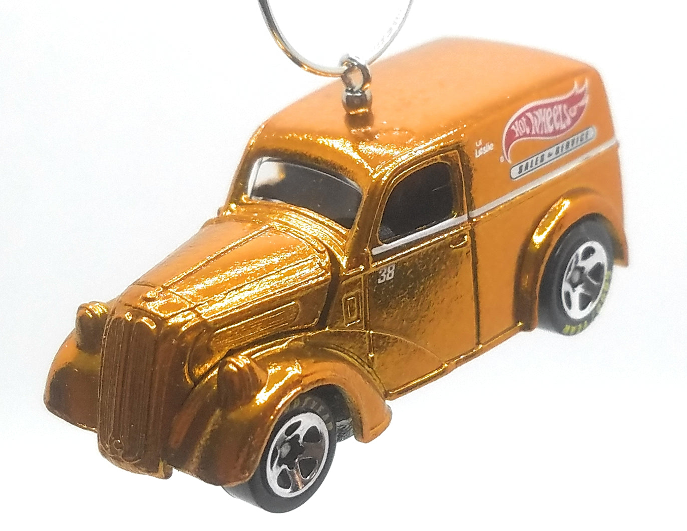 Anglia Panel Truck Gold Christmas Ornament