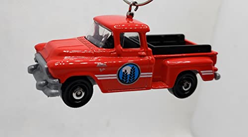 1957 GMC Stepside Pickup Truck Red Christmas Ornament