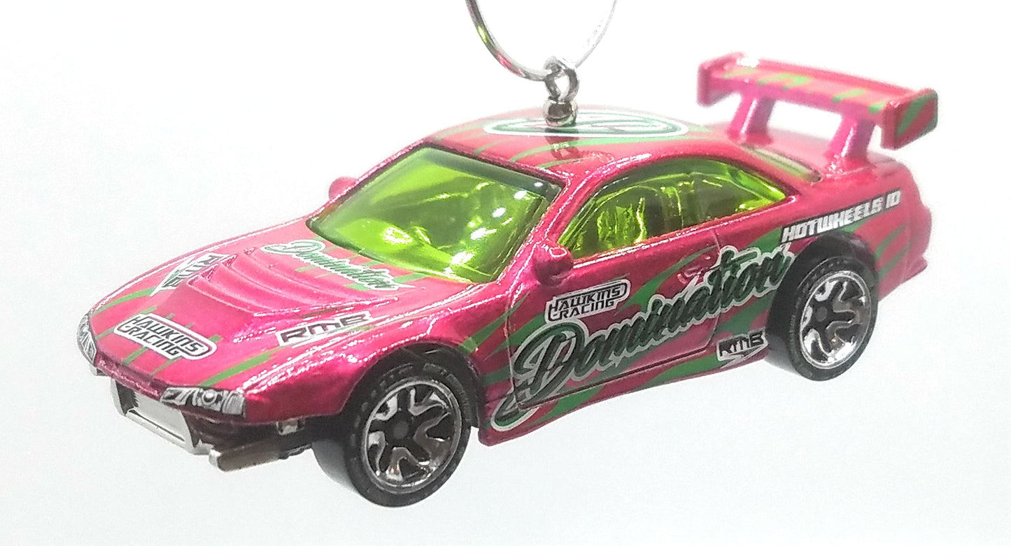 Nissan Silva (S14) Drift Magenta Green Christmas Ornament
