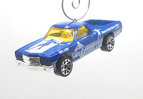 1970 Chevy El Camino Blue White Christmas Ornament