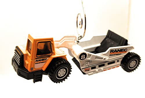 Road Grader Scraper Tractor Construction 1:64 Christmas Ornament