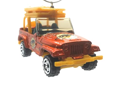 1998 Jeep Wranger TJ Copper Beige Christmas Ornament