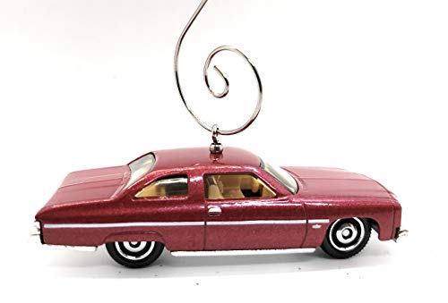 1975 Chevy Caprice Car Custom Diecast Red Christmas Ornament