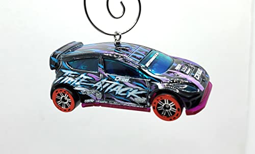 2012 Ford Fiesta Black Purple Blue ID Christmas Ornament