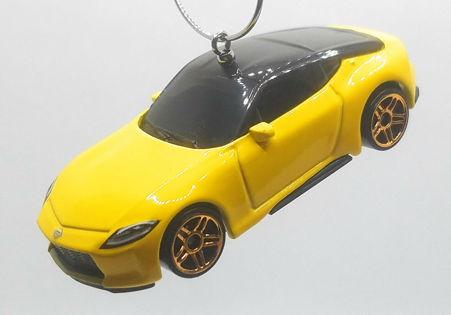 Nissan Z Proto Yellow Black Christmas Ornament