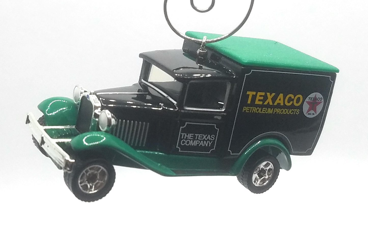 Ford Model A Truck Gasoline Green Black Christmas Ornament