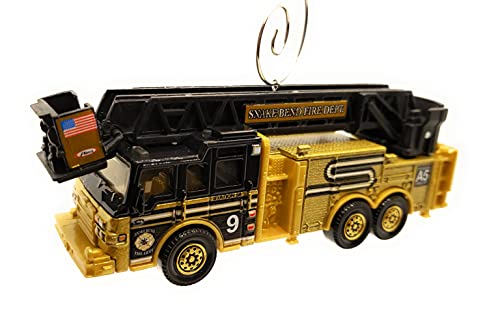 Pierce Velocity Aereal Platform Fire Truck 1:64 Christmas Ornament