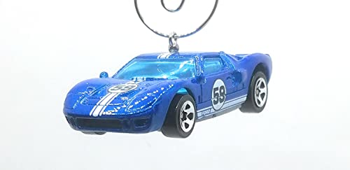 Ford GT-40 Blue Christmas Ornament