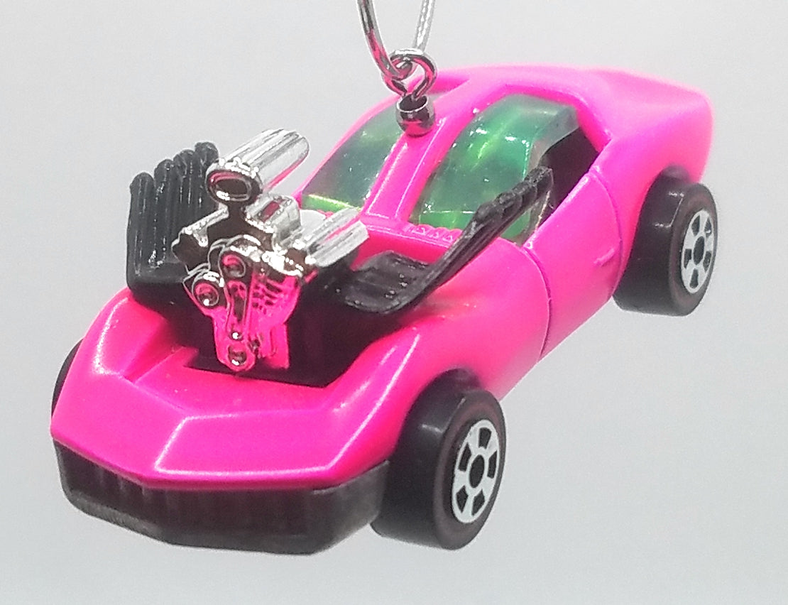 Custom Chevy Corvettee Pink Christmas Ornament