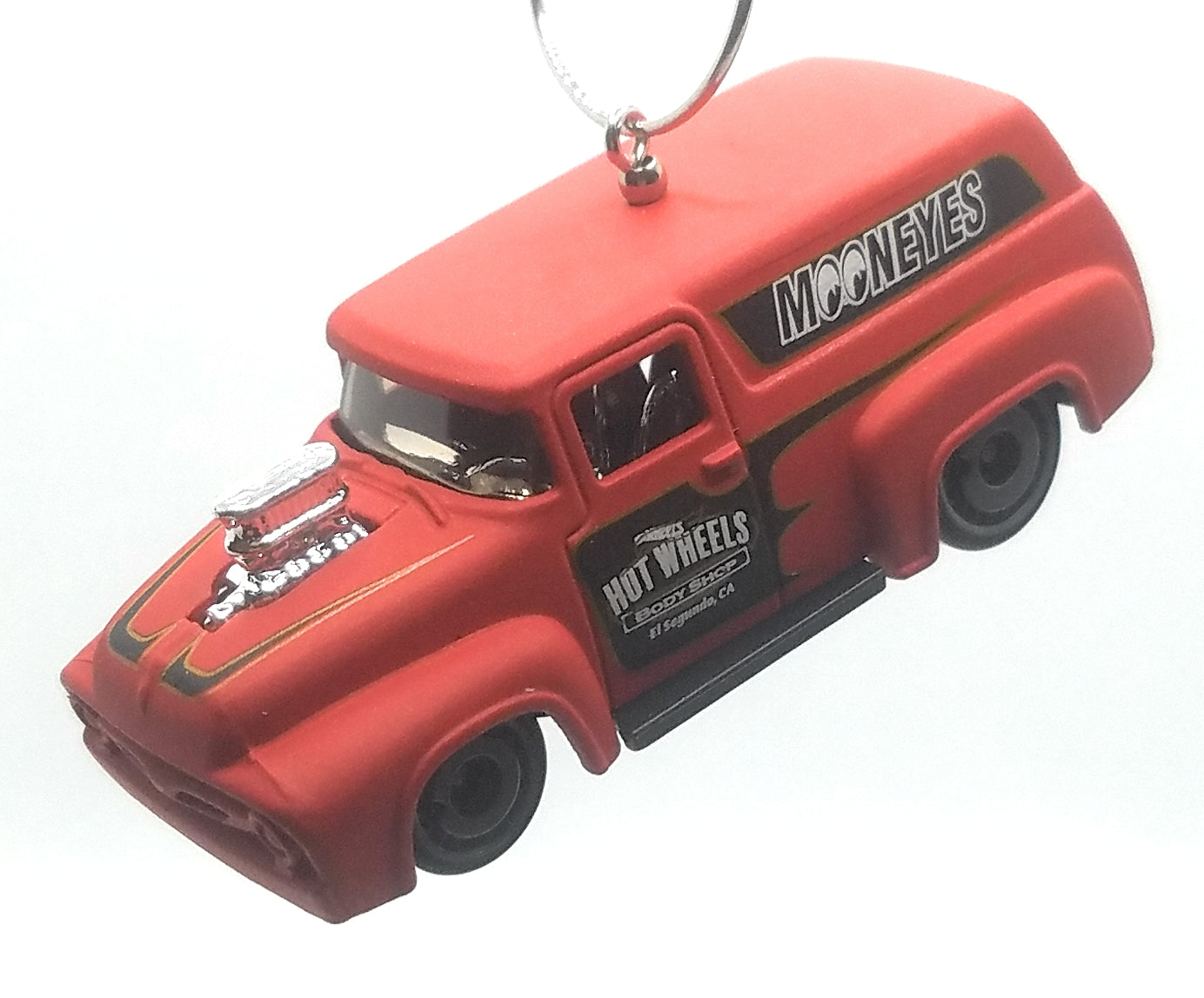 1956 Ford F-150 Panel Truck Red Black Christmas Ornament