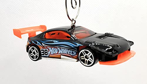 Pikes Peak Toyota Celica Black with Orange Interior Christmas Ornament