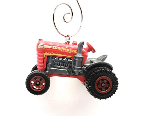 Farmco Cropmaster Tractor Custom Diecast Red Christmas Ornament