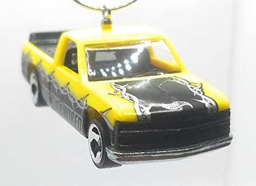 1996 Chevy 1500 Pickup Truck Yellow Black Decals Christmas Ornament