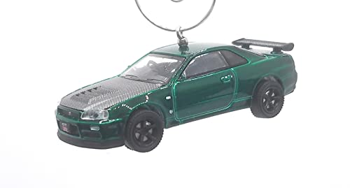 Ltd Ed 2002 Nissan Skyline GT-R Green Christmas Ornament