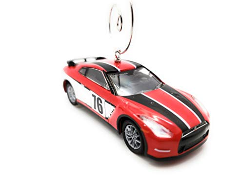 2015 Nissan GTR Race Car Custom Diecast REd Christmas Ornament