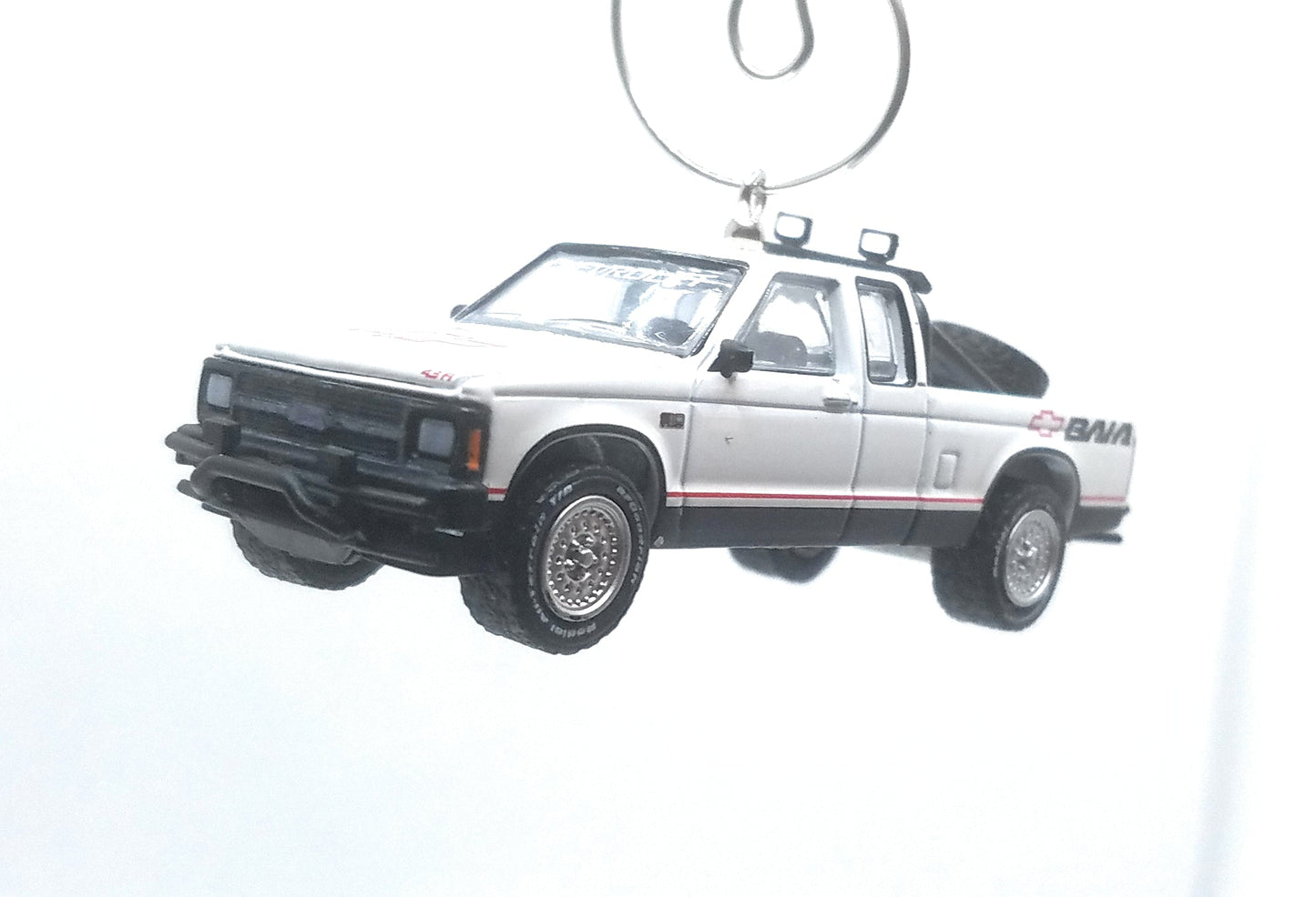1991 Chevy S-10 Baja Truck White Christmas Ornament