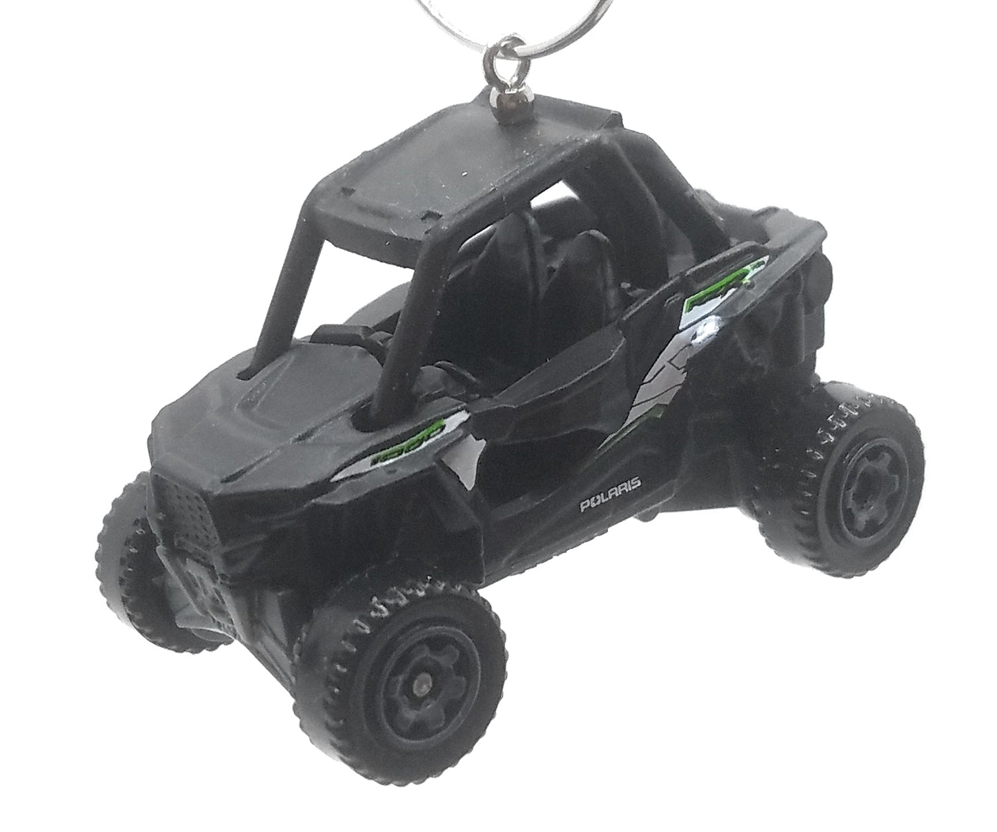 Polaris RZR Black White Green Christmas Ornament