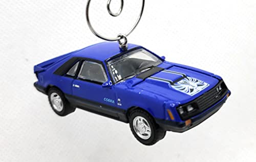 1979 Ford Cobra T5 Blue Christmas Ornament