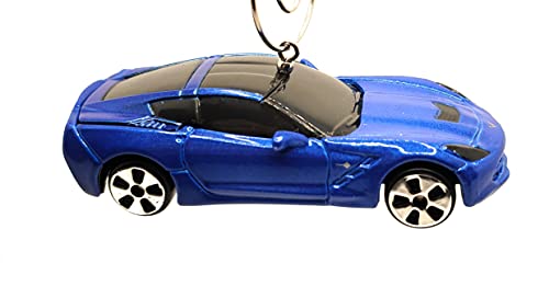 2014 for Chevy Corvette Stingray Blue Christmas Ornament