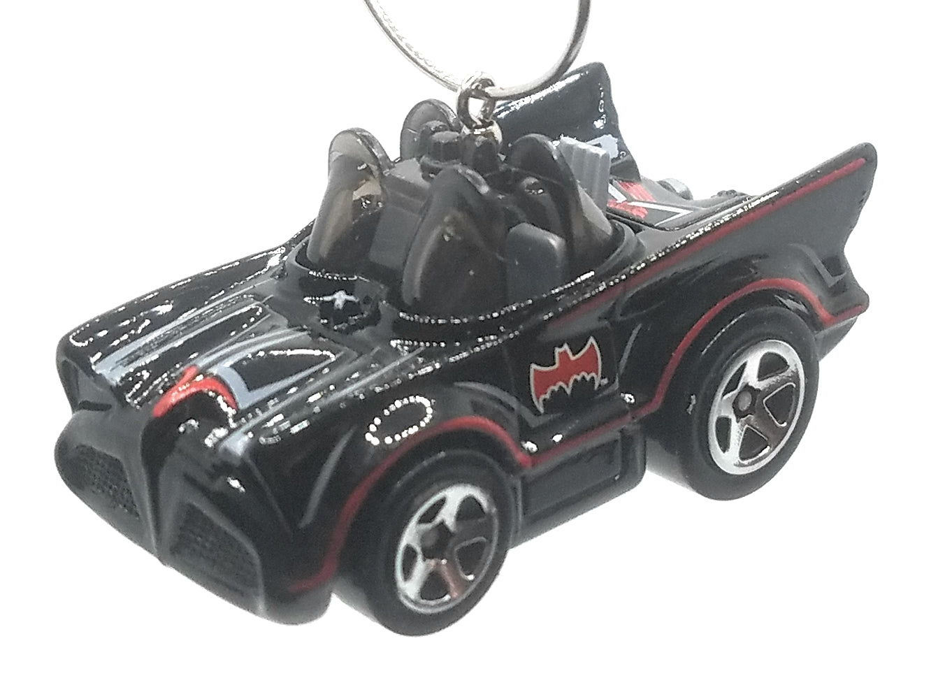 Tooned Classic TV Series Batmobile Black Red Christmas Ornament