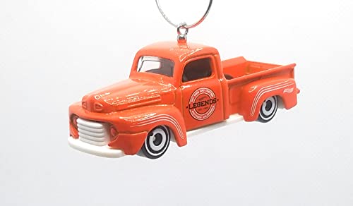 1949 Ford F1 Orange Christmas Ornament