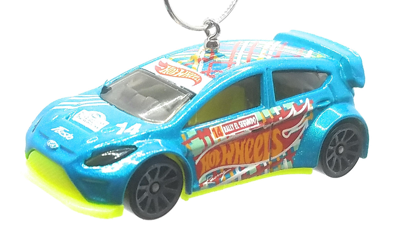 2012 Ford Fiesta Blue Green Christmas Ornament