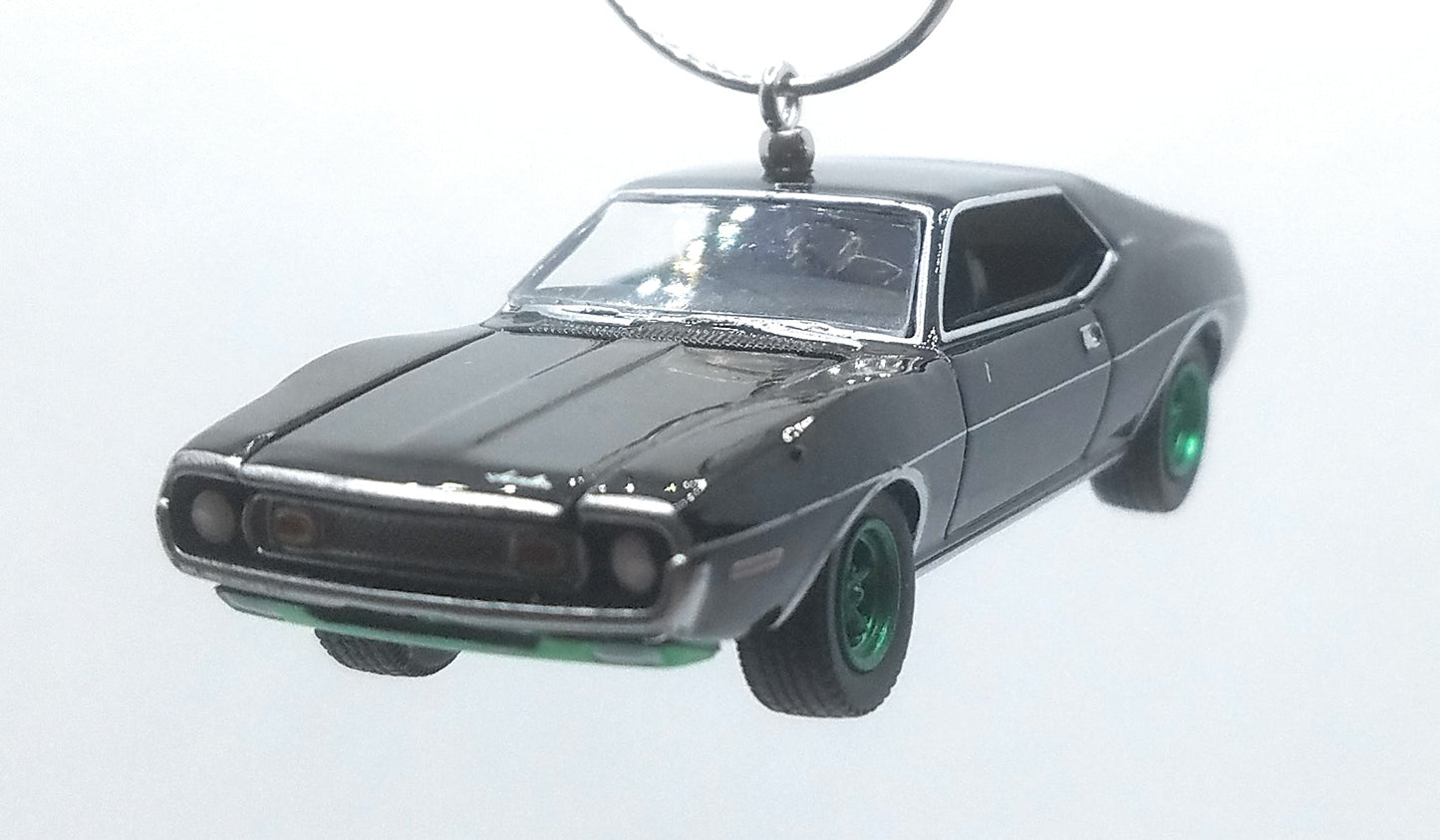 1973 AMC Javelin Black Ltd Ed Christmas Ornament