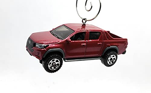 Toyota Hilux Pickup Truck Red Christmas Ornament