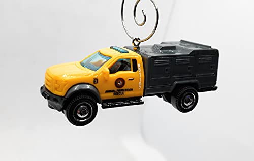 2010 Ford F-150 Animal Control Truck Yellow Orange Christmas Ornament