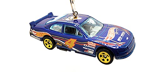 2010 for Chevy Impala Stock Car Racing Blue Christmas Ornament