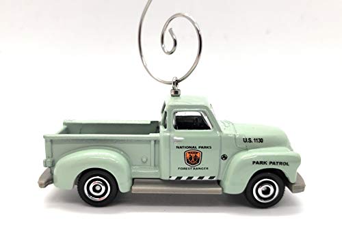 1947 Chevy AD Truck Forest Ranger Custom Christmas Ornament 1:64 Diecast