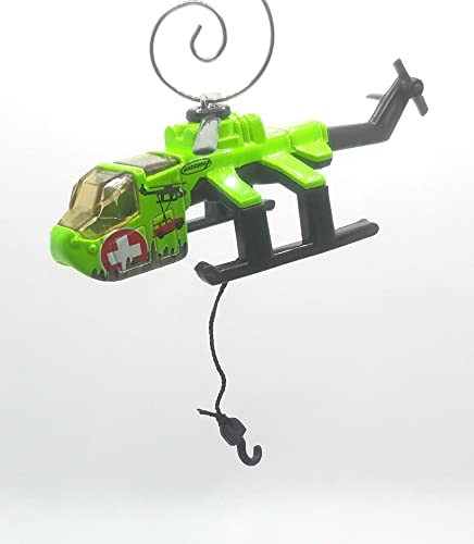 Helicopter Airlift Cargo Green Christmas Ornament